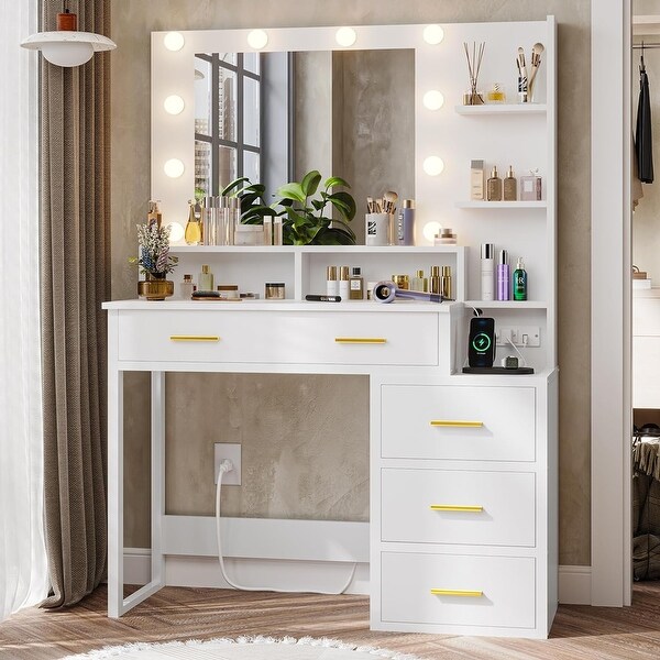 Light up makeup table hotsell