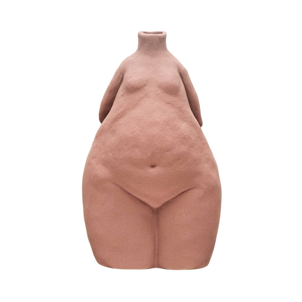 Stoneware Feminine Body Figure Vase