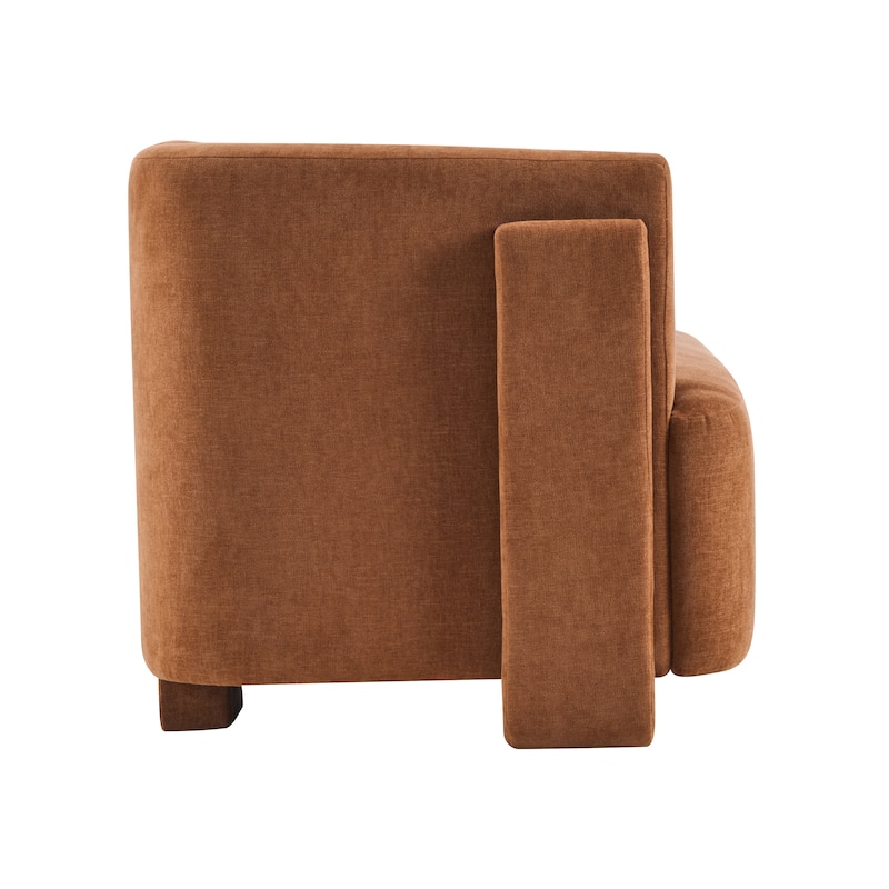 Christopher Knight Home - Modern Upholstered 77.56" 3-Seat Sofa with Geometric Block Arms