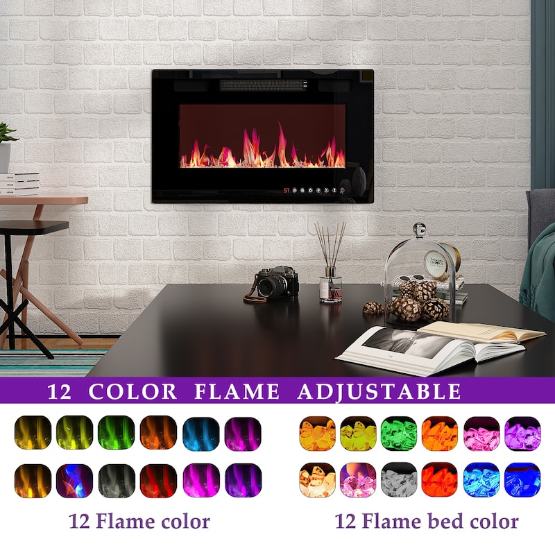 Fireplace TV Stand Electric Fireplace TV Console w/Remote Control
