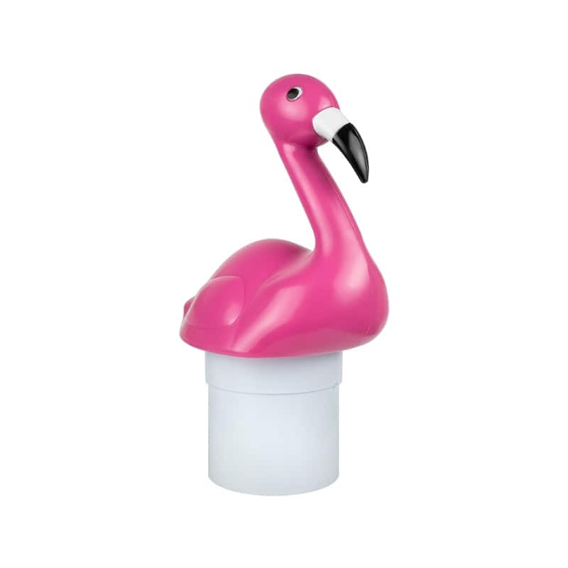 12" Pink Flamingo Adjustable Floating Pool Chlorine Dispenser