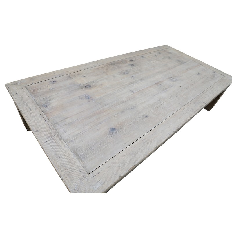 Artissance Extra Large Vintage Ming Coffee Table, Weathered Natural Wood Finish (Size & Finish Vary)