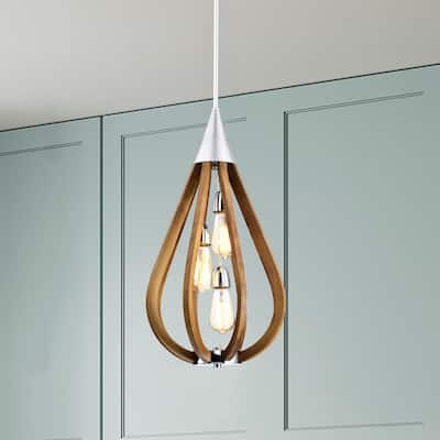 Flann 14 Inch Farmhouse Water Drop Pendant Chandelier 1-Light