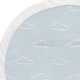 preview thumbnail 3 of 2, Blue Clouds Collection Boy Baby Tummy Time Playmat - Slate and White Cloud Sky for Vintage Airplane Aviator Aviation Collection