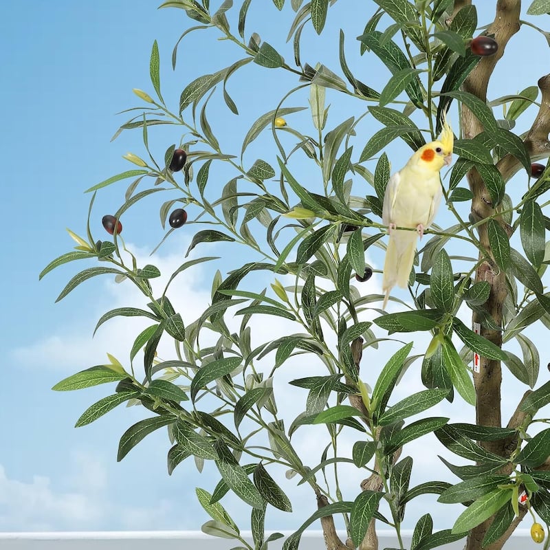 Faux Artificial Olive Tree for Home Office Living Room Decor