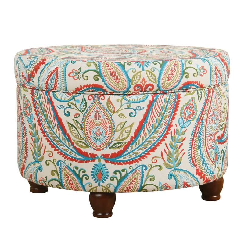 The Curated Nomad Hector Paisley Storage Ottoman