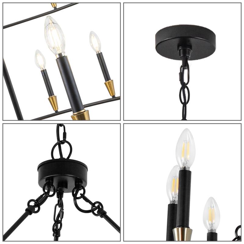 3Tier Wagon Wheel Chandelier Extra Large Chandeliers for High Ceilings - 36-Light
