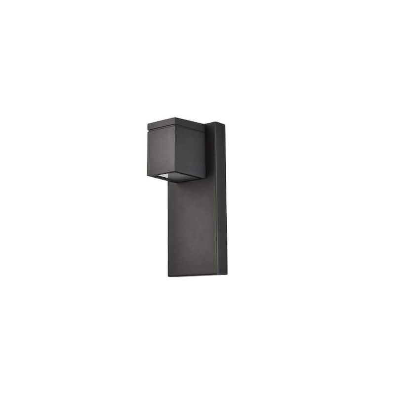 Elegant Lighting Raine 4-3/4" Wide LED Outdoor Wall Sconce - Black
