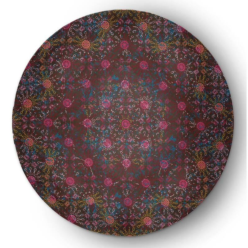 Layered Sun Tile Rug