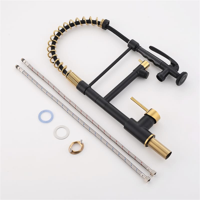 Commercial Kitchen Sink Faucet With Pull Down Sprayer Modern Single Hole Kitchen Faucets Single Handle Spring Taps