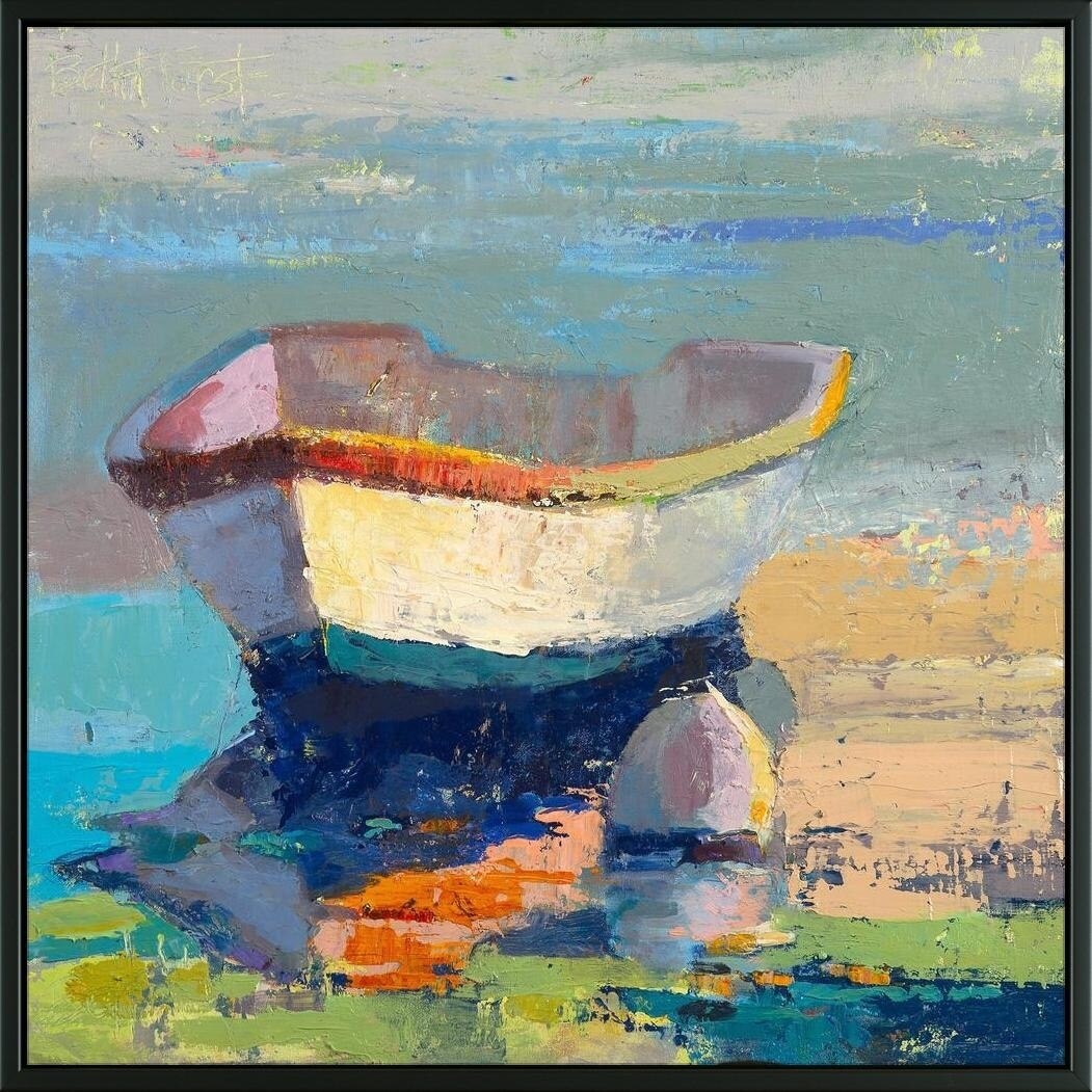 Shop Easy Art Prints Beth A Forst S Bottle Green Boat Premium