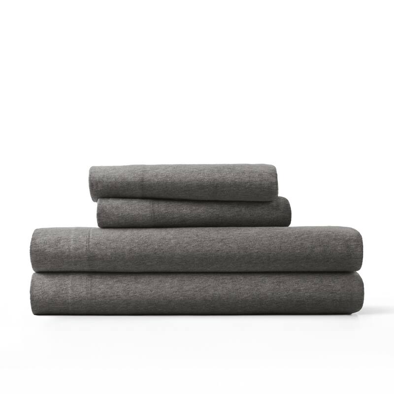 Ultra Soft 4 Piece Cotton Jersey Knit Sheet Set