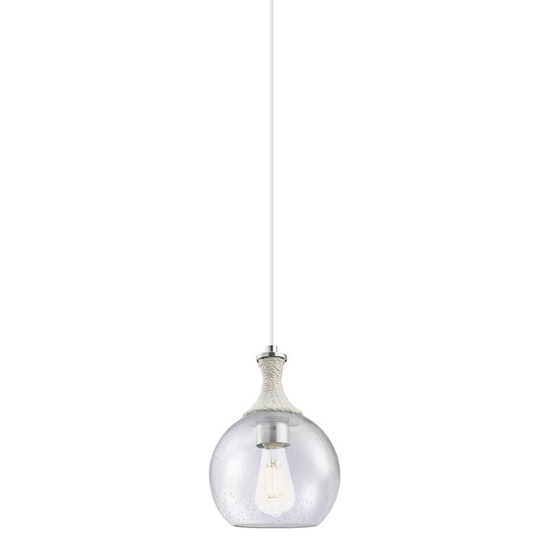 Innovations Lighting 415-1PR-12-8 Astor Pendant Astor 8" Wide Mini - Satin Nickel / Seedy