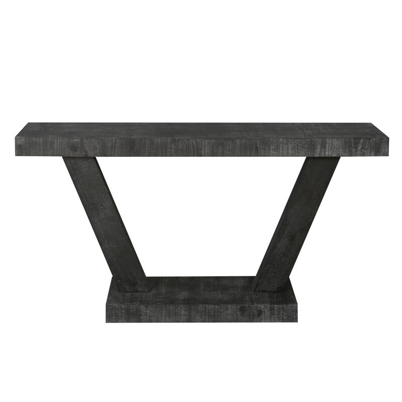 console table with open shelf