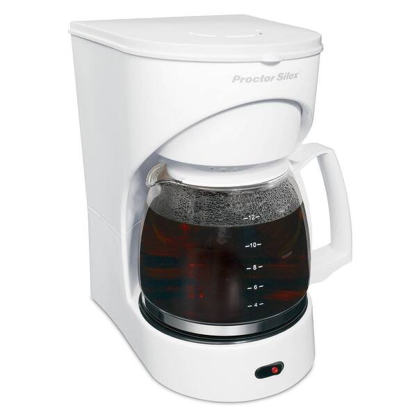 Shop Proctor Silex 43501y 12 Cup Drip Coffee Maker White Overstock 14683937