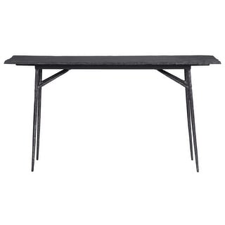 Uttermost Kaduna 60" Long Slate Top Iron Industrial Style Console