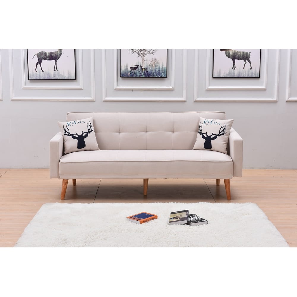 Modern Adjustable 3-position Sleeper Sofa Futon