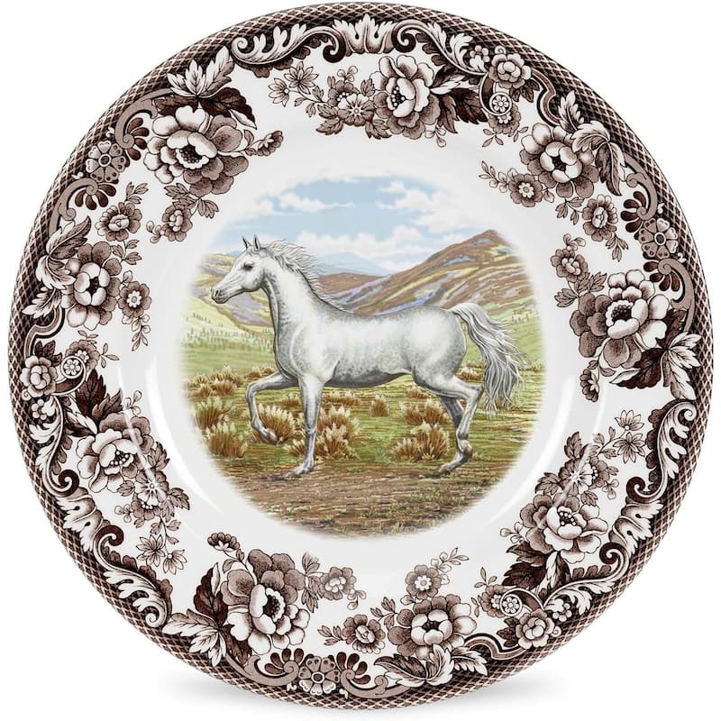 Spode Woodland Dinner Plate Horse Motif - 10.5 - Arabian Horse