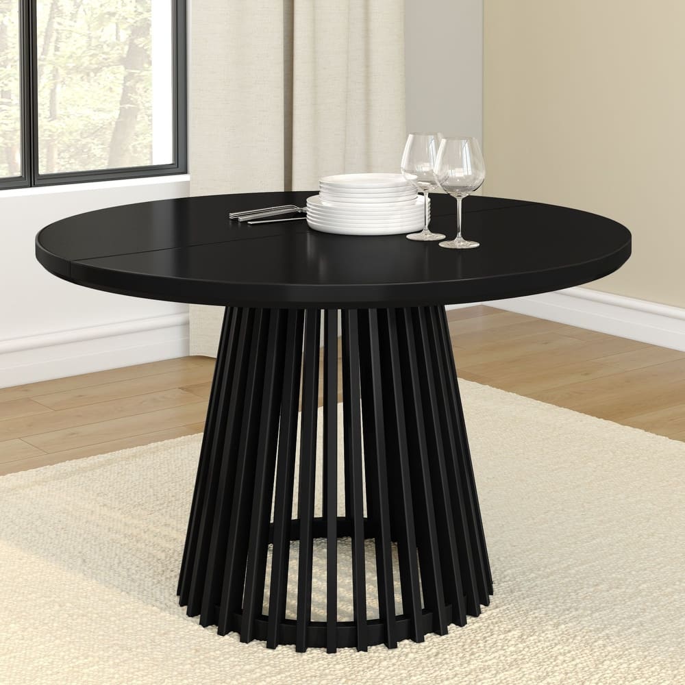 Solid Wood Round 47" Pedestal Dining Table