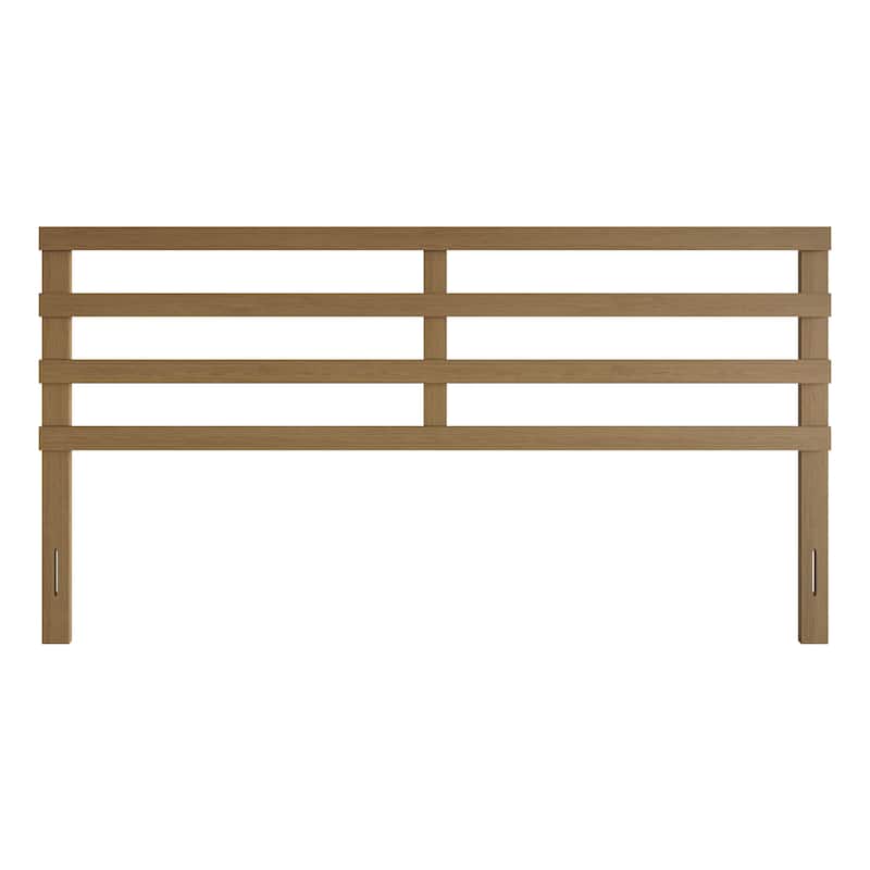 CraftPorch Modern Wooden Slat Headboard - Light Oak - King