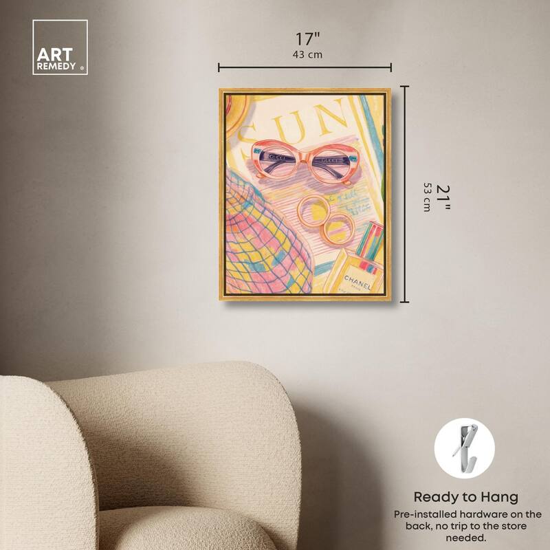 Summer glam Canvas by Art Remedy