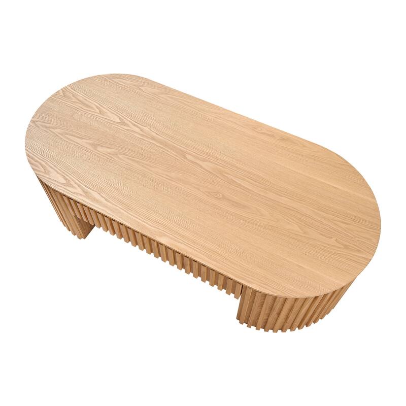 Mid Century Modern Coffee Table Oval Coffee Table Stylish Coffee Table with Drawers Handmade Embossed, for Living Room
