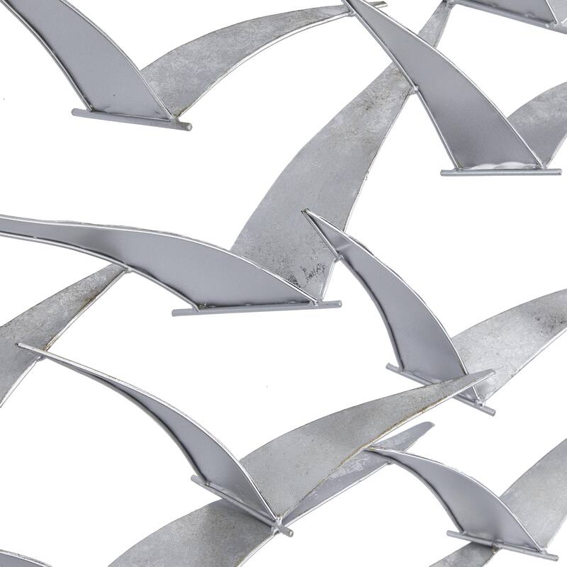 Metal Sleek Flying Imitative Bird Home Wall Decor