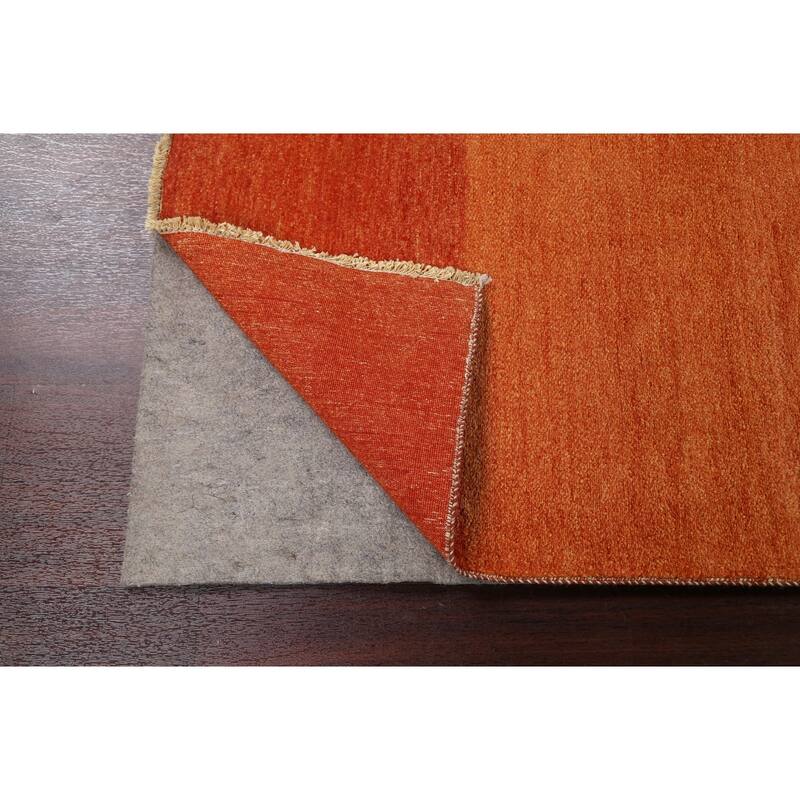 Modern Oriental Gabbeh Kashkoli Wool Runner Rug Hand-knotted - 2'5" x 20'2"