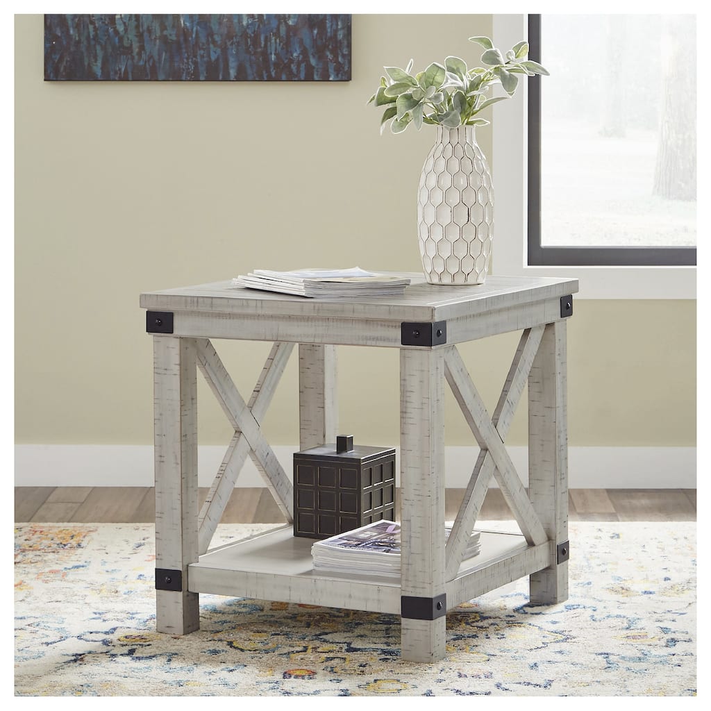 Signature Design by Ashley  Carynhurst Rectangular End Table - 24"W x 26"D x 25"H