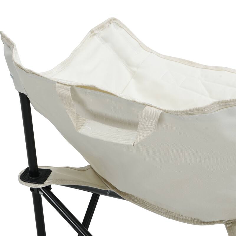 2PCS Outdoor Camping Chairs Folding/Portable, Carry Bag ,Beige