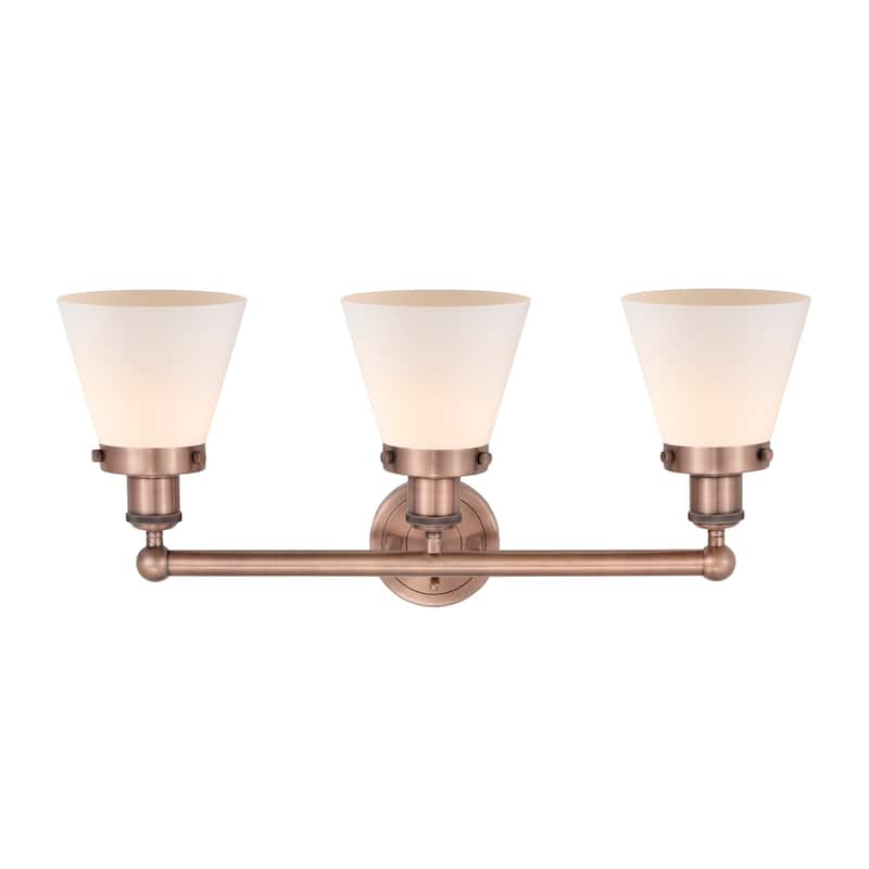 Innovations Lighting 616-3W-10-25 Cone Vanity Cone 3 Light 25" Wide