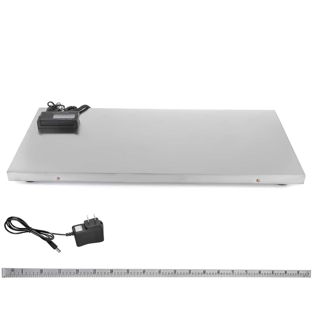 1100Lbs x 0.2Lbs Digital Livestock Scale Large Pet Vet Scale Stainless Steel Platform Electronic Postal Shipping Scale