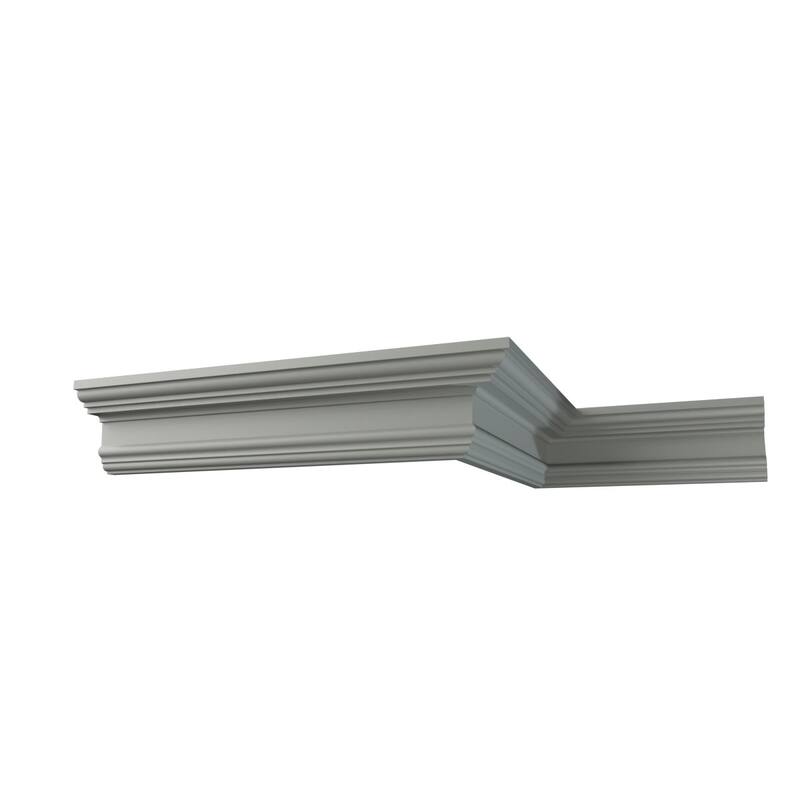 3 1/2"H x 2 5/8"P x 4 1/2"F x 96"L Rayne Crown Moulding - 1-Pack
