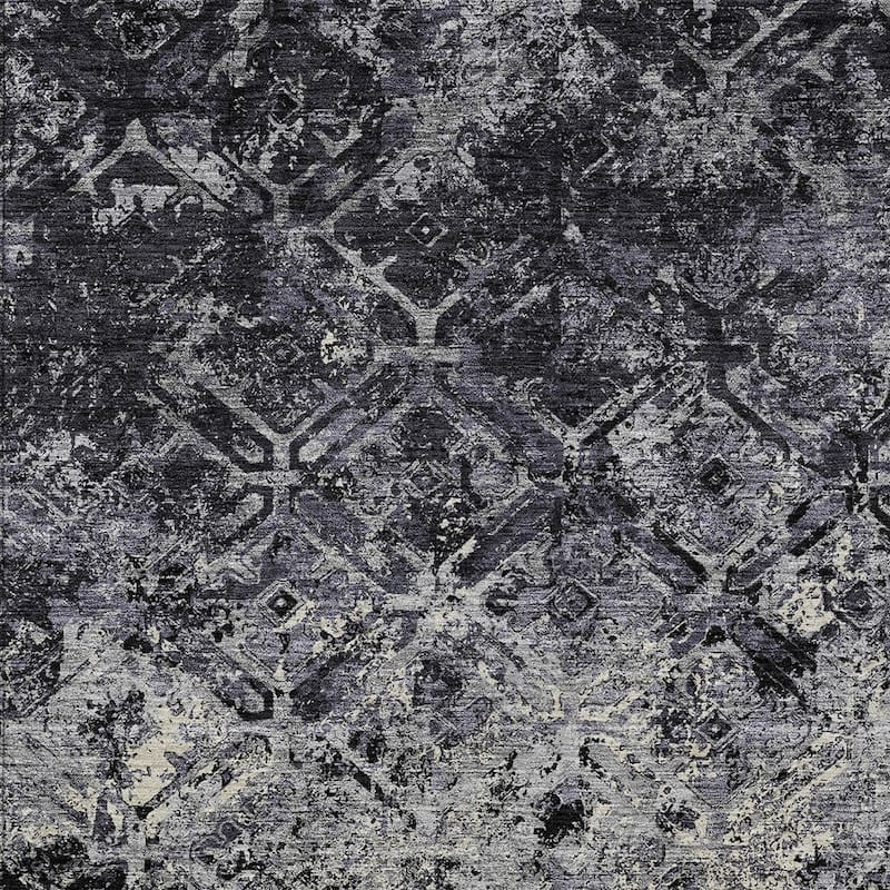 HomeRoots Geometric Transitional Rectangle Outdoor Rug