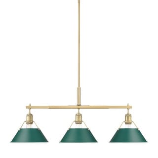 Golden Lighting 3306-LP BCB Orwell 3 Light 36" Wide Linear Pendant