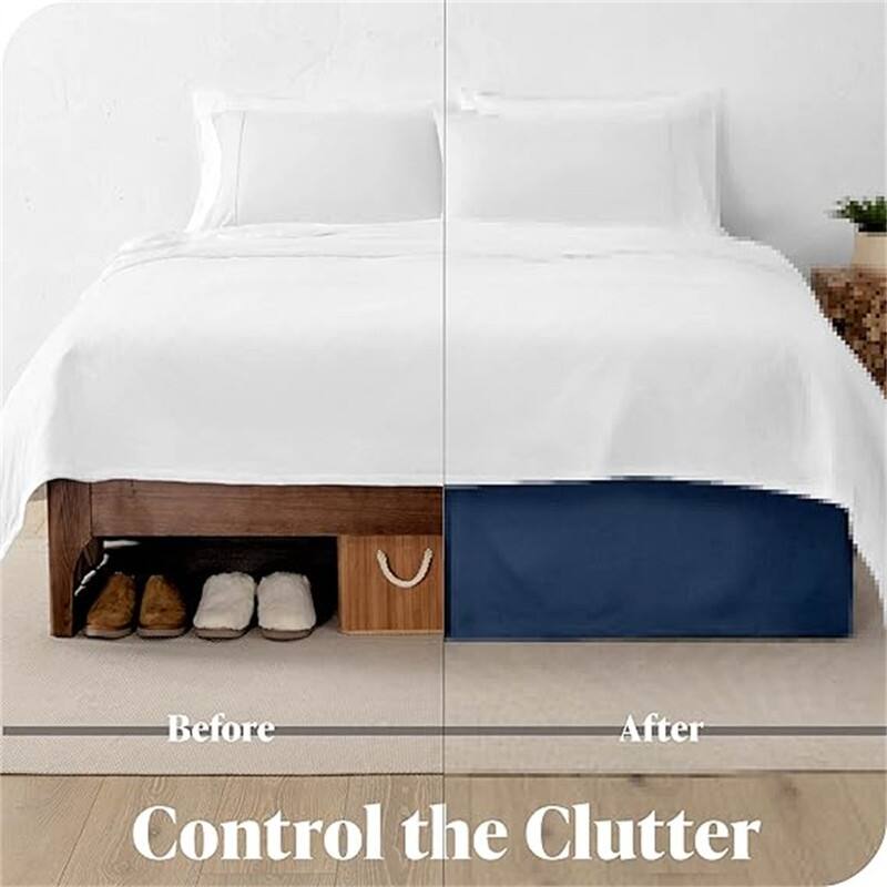 Pleated bed skirt