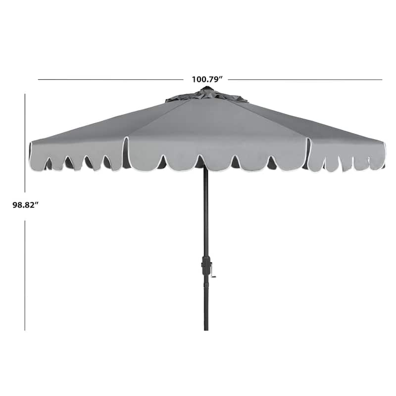SAFAVIEH Antonije 9-Foot Crank Outdoor Umbrella