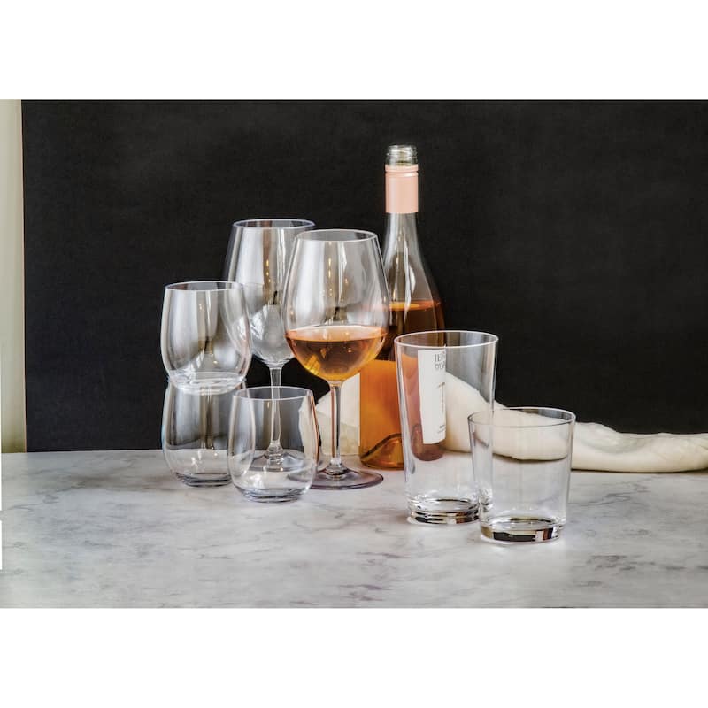 Abode Homewares Montana Acrylic Wine Glass - Clear - 22 oz - Set of 6