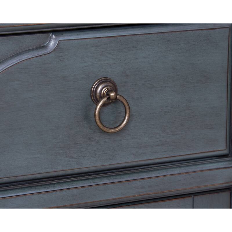 Bridgevine Home Americana Server, No Assembly Required, Corduroy Blue Finish