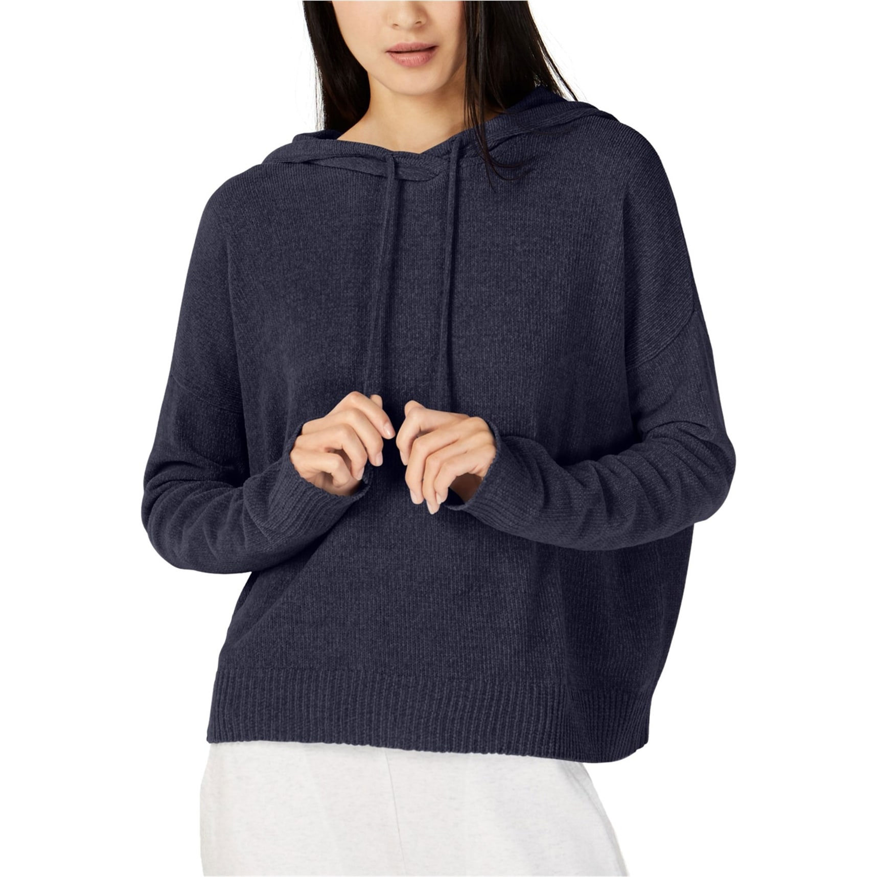 eileen fisher fringe hem sweater