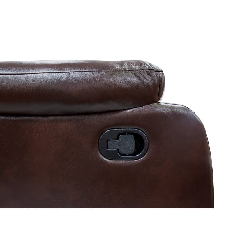 Luxurious Single Recliner with Plush Gel Leatherette Upholstery and Manual Reclining Feature