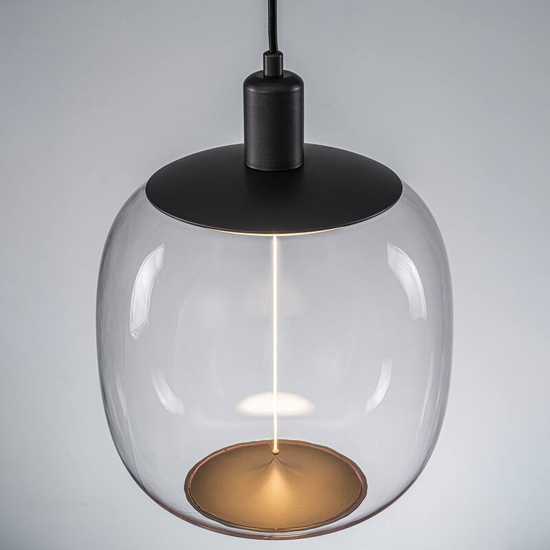 1 Light Clear Plastic Linear Magnetic LED Strip Pendant Lighting