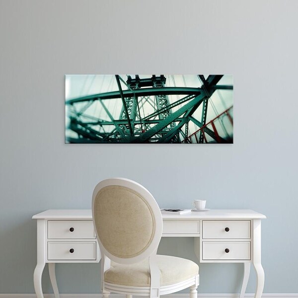 Easy Art Prints Panoramic Image 'View of a suspension bridge, Williamsburg Bridge, New York City, New York ' Canvas Art