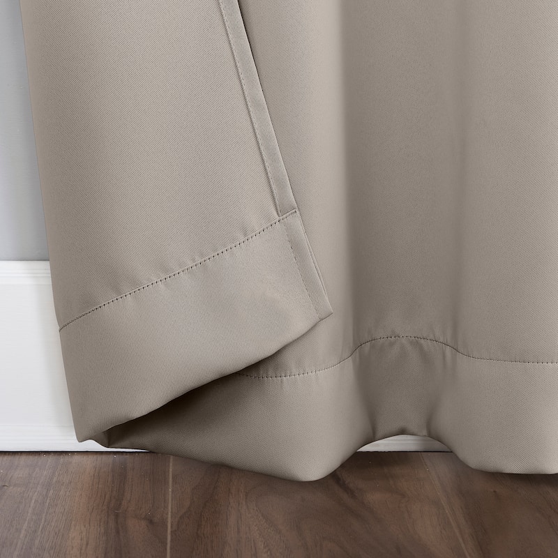 Sun Zero Hayden Energy Saving Blackout Rod Pocket 1-Piece Curtain Panel, Single Panel