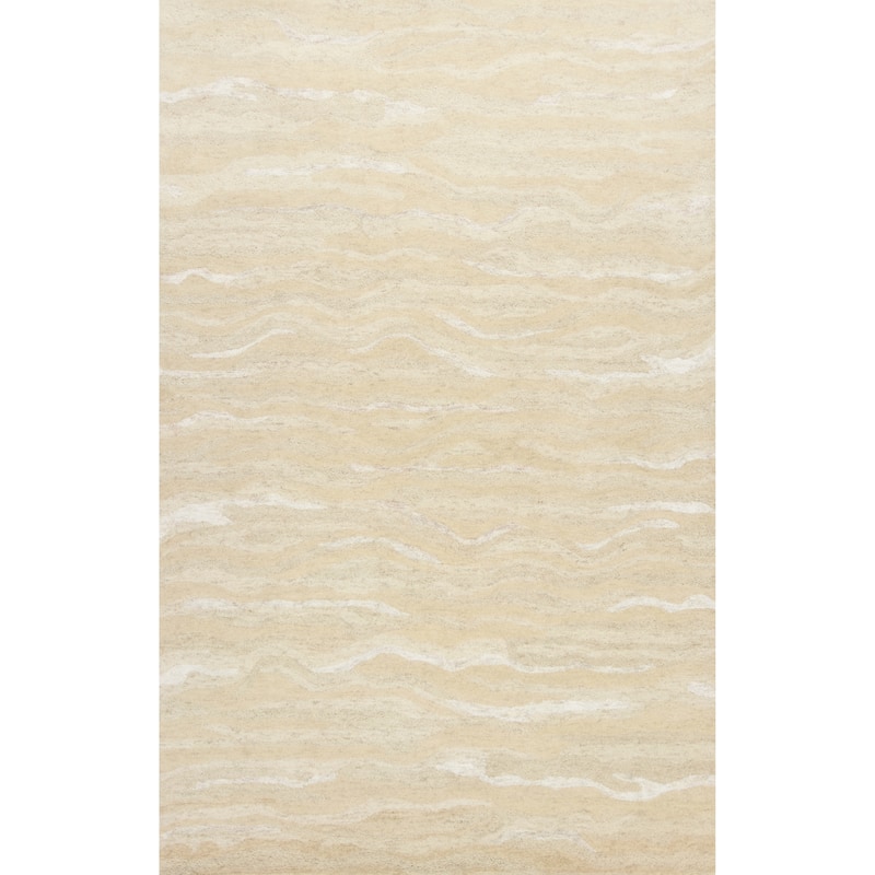 Domani Newport Hand-tufted Wool Area Rug - 3'3" x5'3" - Ivory