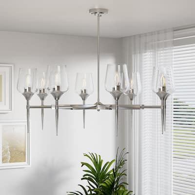 8 - Light Dimmable Classic Traditional Chandelier - N/A