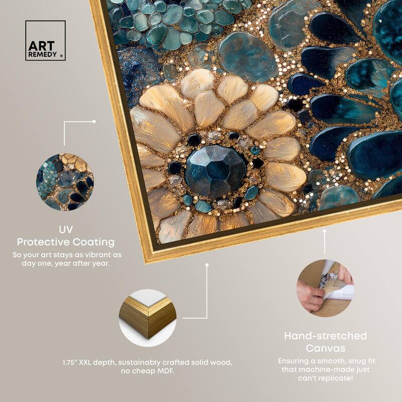 Opulent Geode III Canvas by Art Remedy