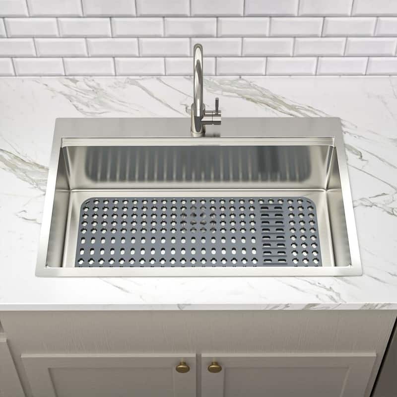 Kichae Silicone Sink Mat 28x15 inch Sink Protector - 28"x15"