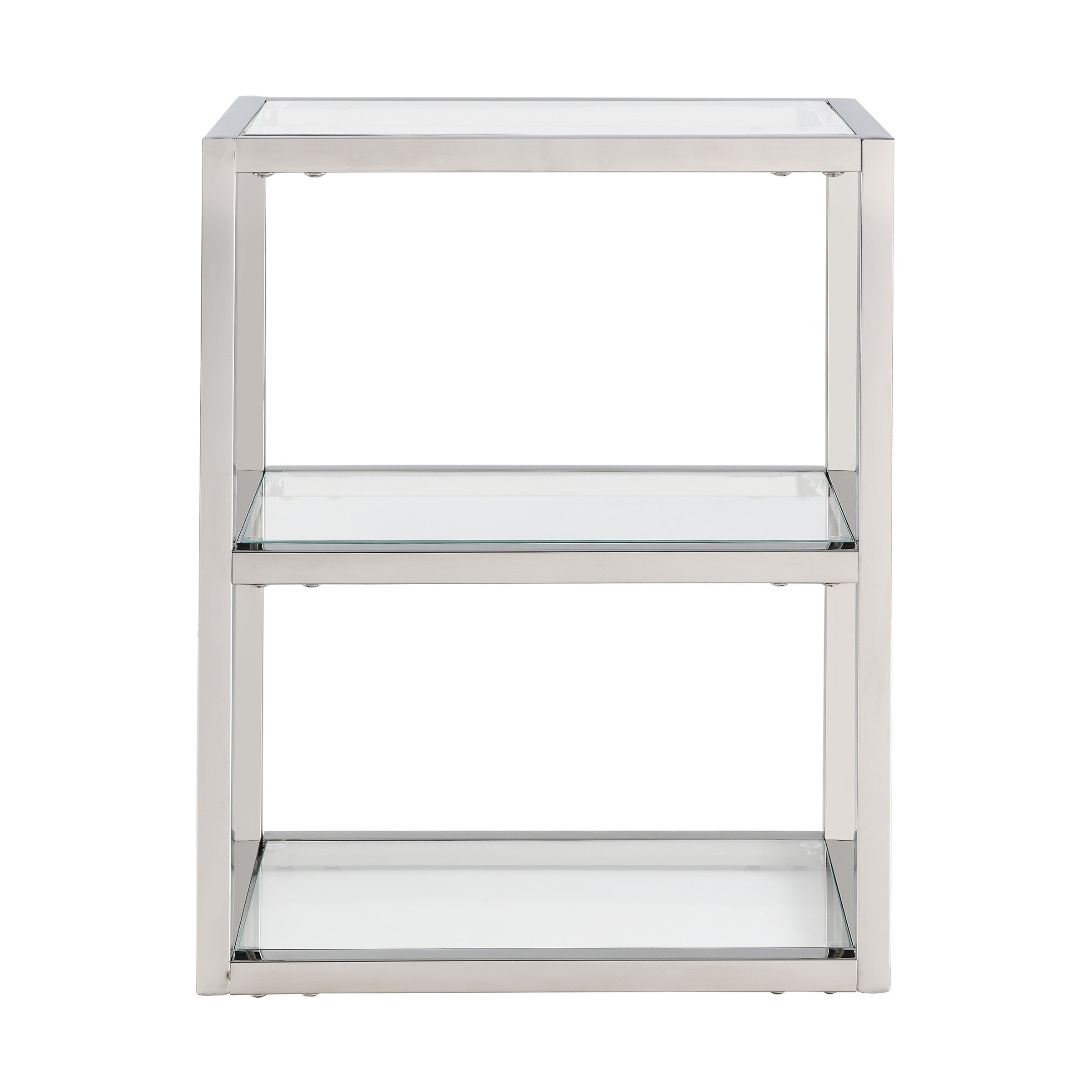 Pierre 16"X20"X10" Wall-Mounted Linen Cabinet In Chrome - 15.7" x 9.8" 19.7"