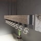 preview thumbnail 9 of 8, Hunter Donelson 9-Light Linear Chandelier - Rustic, Farmhouse - Dining Room, Kitchen Island Rustic Iron-Barnwood